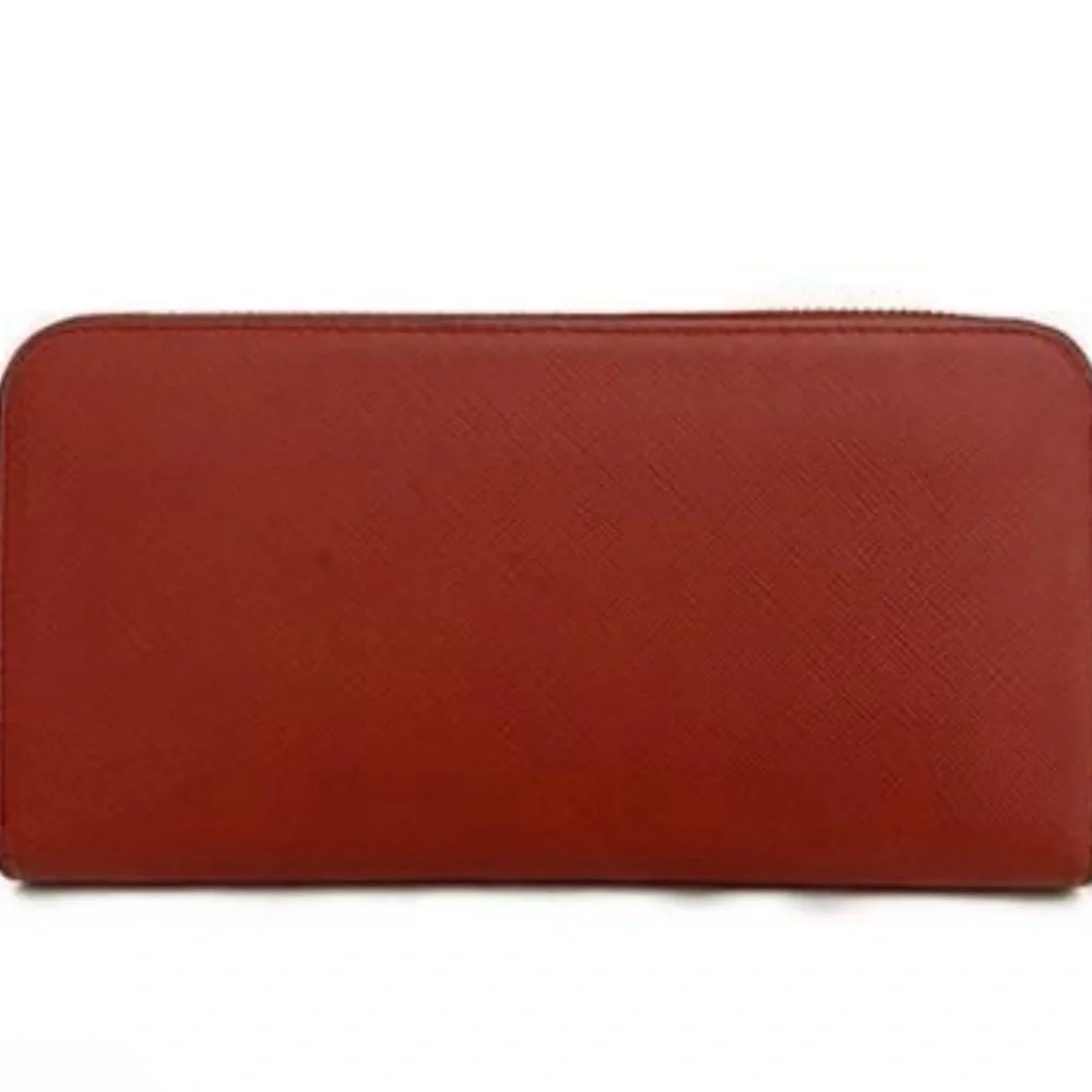 Prada Saffiano Leather Zip Around Wallet – Red - Picture 7 of 14
